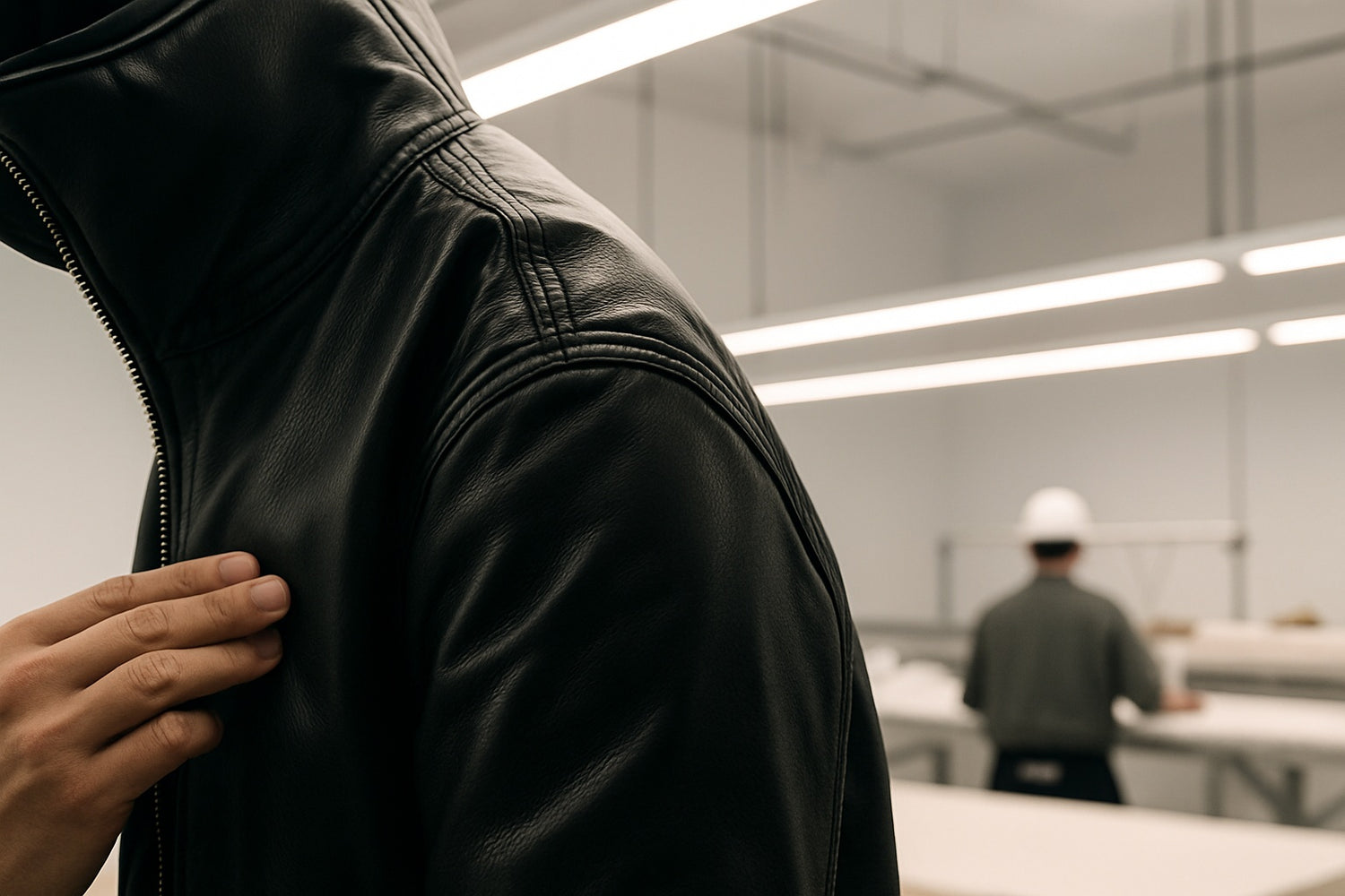 Custom jacket design process step 6: quality control inspection and final check
