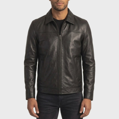 Ashford Men's Black Leather Jacket